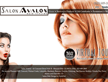 Tablet Screenshot of mysalonavalon.com